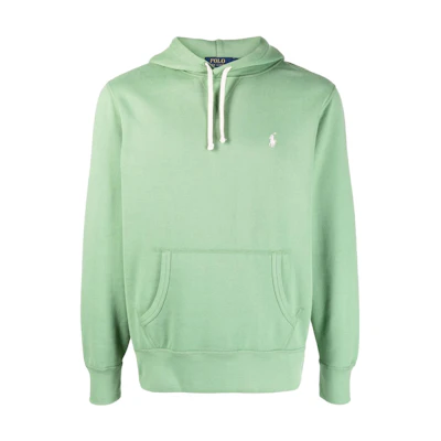 Ralph Lauren SS22 Logo Embroidered Drawstring Slim Hoodie Green 710766778-050