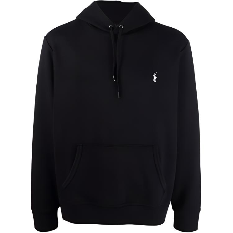 Ralph Lauren SS22 Logo Embroidered Hoodie Black 710859977-003