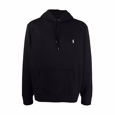 Ralph Lauren SS22 Logo Embroidered Hoodie Black 710859977-003