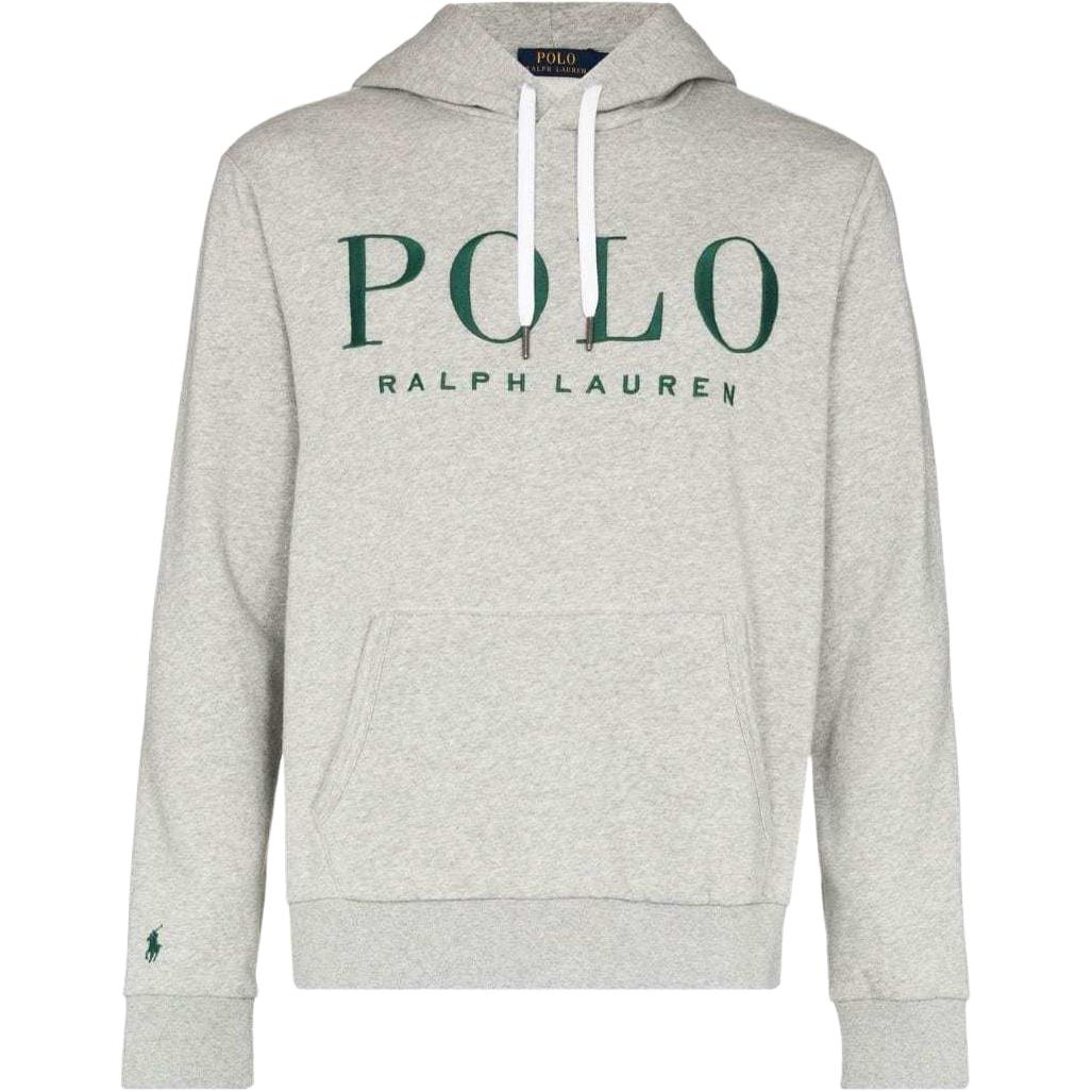 Ralph Lauren SS22 Logo Embroidered Hoodie Gray 710860831-003