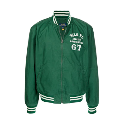 Ralph Lauren SS22 Logo Print Cotton Jacket Green 710861968-001
