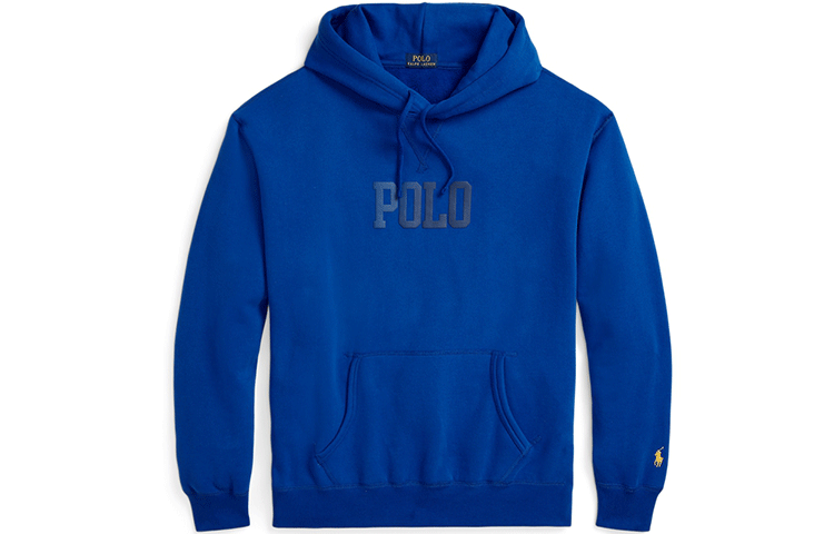 Ralph Lauren SS22 Logo Print Hoodie Navy Blue MNPOKNI16821999-520