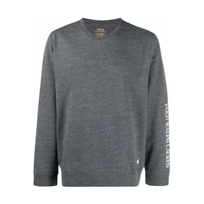 Ralph Lauren SS22 Logo Print Long-Sleeve Sweatshirt Men’s Grey 714862618003