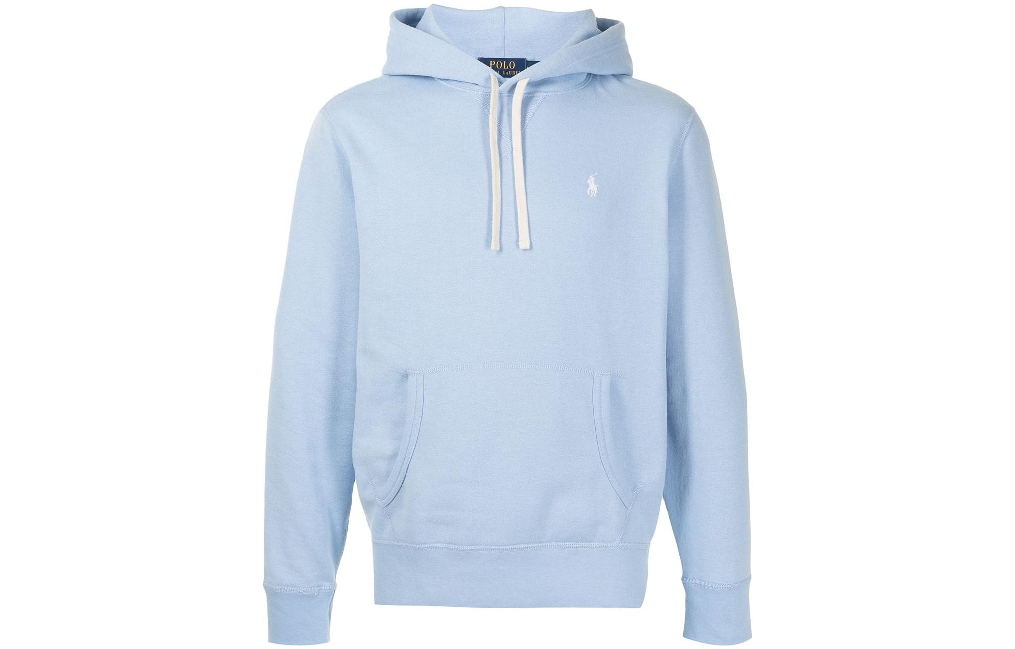 Ralph Lauren SS22 Oversized Solid Blue Hoodie 710766778032