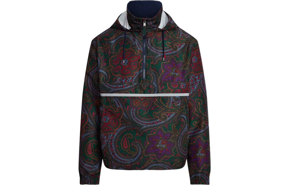 Ralph Lauren SS22 Packable Floral Half-Zip Hooded Jacket Multicolor MNPOOTW16020871-999