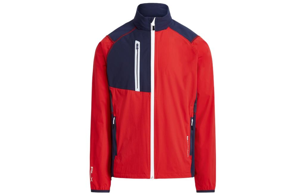 Ralph Lauren SS22 Packable Full-Zip Stand Collar Jacket Red Mens Casual Outerwear MNXGOTW16020035-600