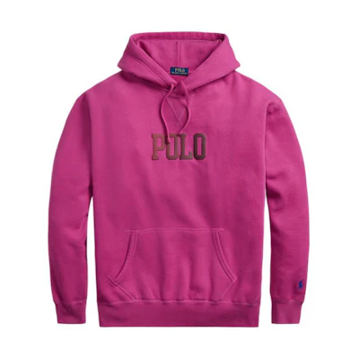 Ralph Lauren SS22 Purple Logo Hoodie Men MNPOKNI16822004