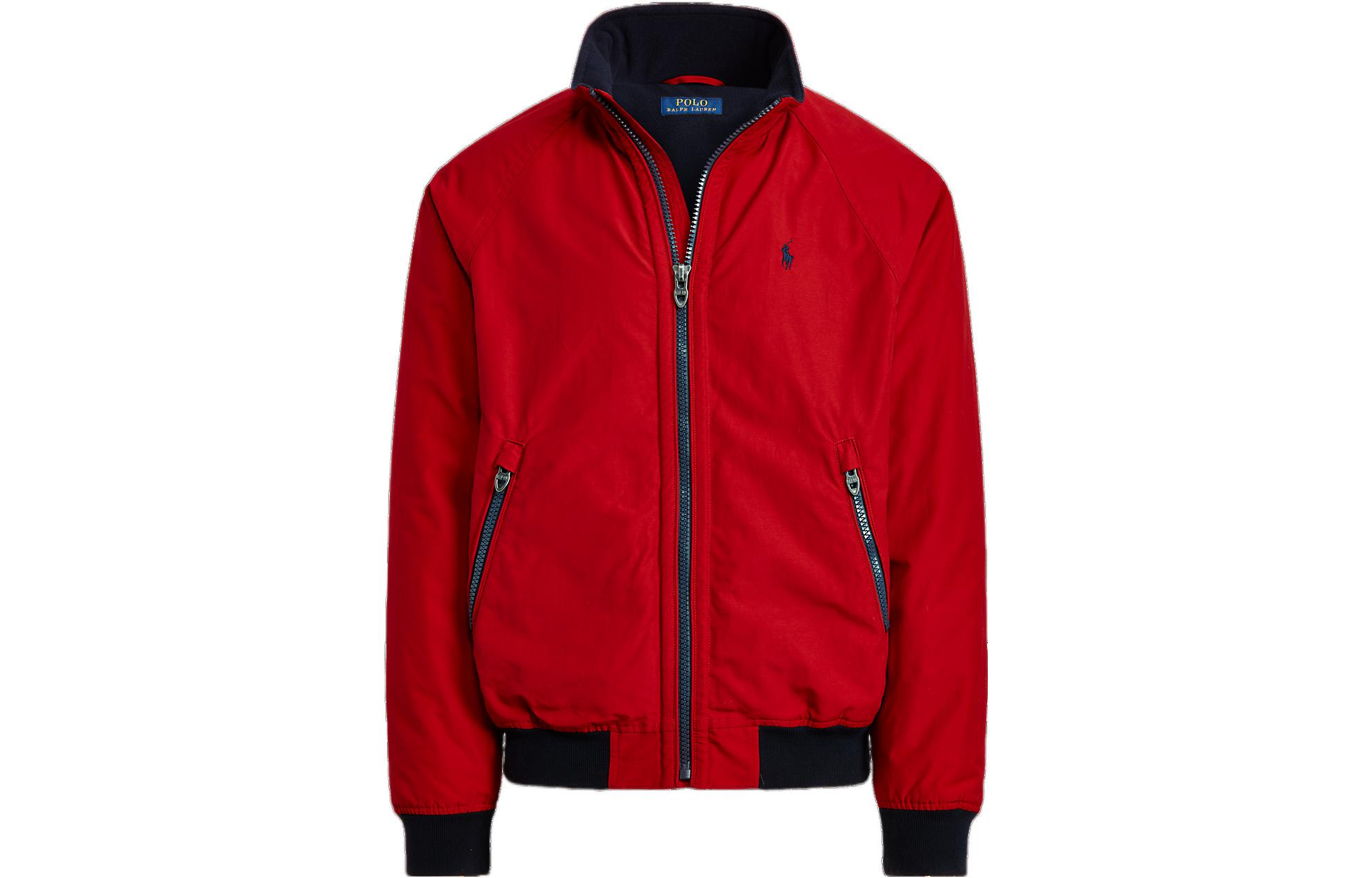 Ralph Lauren SS22 Red Fleece-Lined Zip-Up Jacket for Men MNPOOTW16020755-600