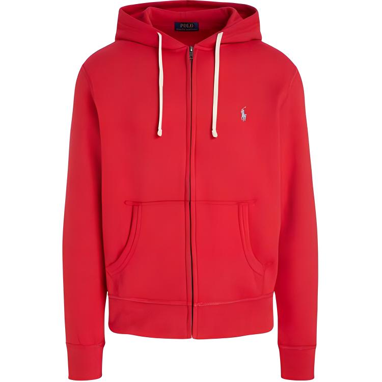 Ralph Lauren SS22 Red Pullover Zip Hoodie Jacket MNPOKNI16821829-600