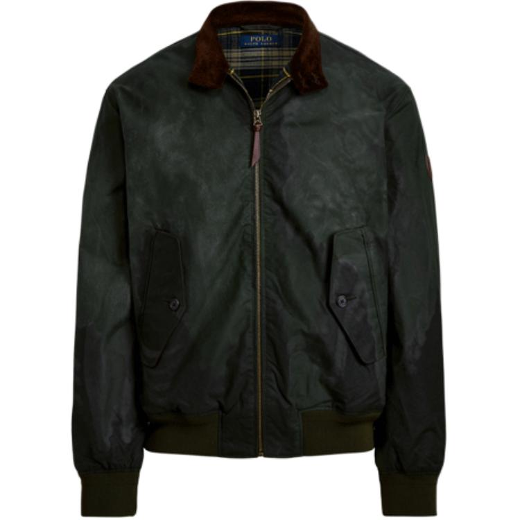 Ralph Lauren SS22 Solid Black Long-Sleeve Zip Jacket for Men MNPOOTW16020-746