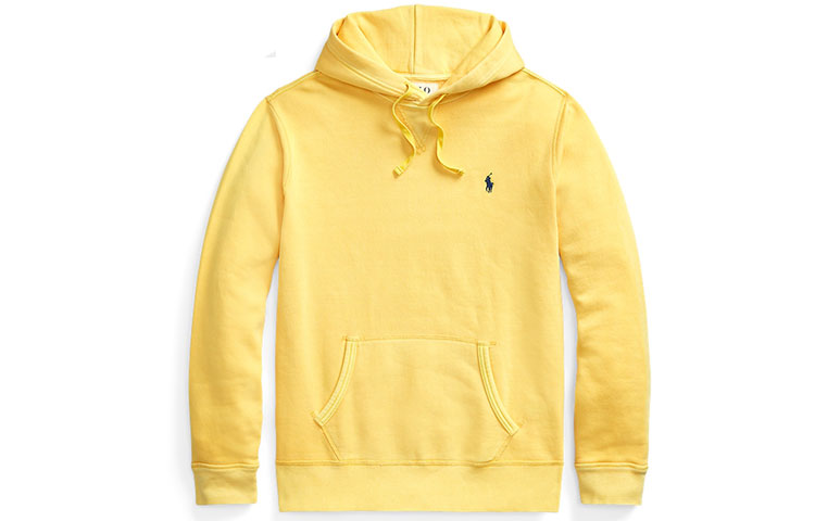 Ralph Lauren SS22 Solid Color Fleece Hoodie Yellow MNPOKNI16821823-710