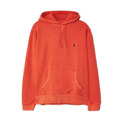 Ralph Lauren SS22 Solid Color Hoodie Men’s Orange Red 710793020006