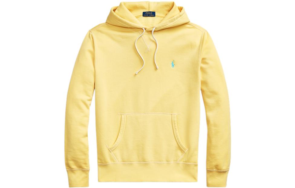 Ralph Lauren SS22 Solid Color Hoodie Pullover for Men Yellow MNPOKNI16821850-700