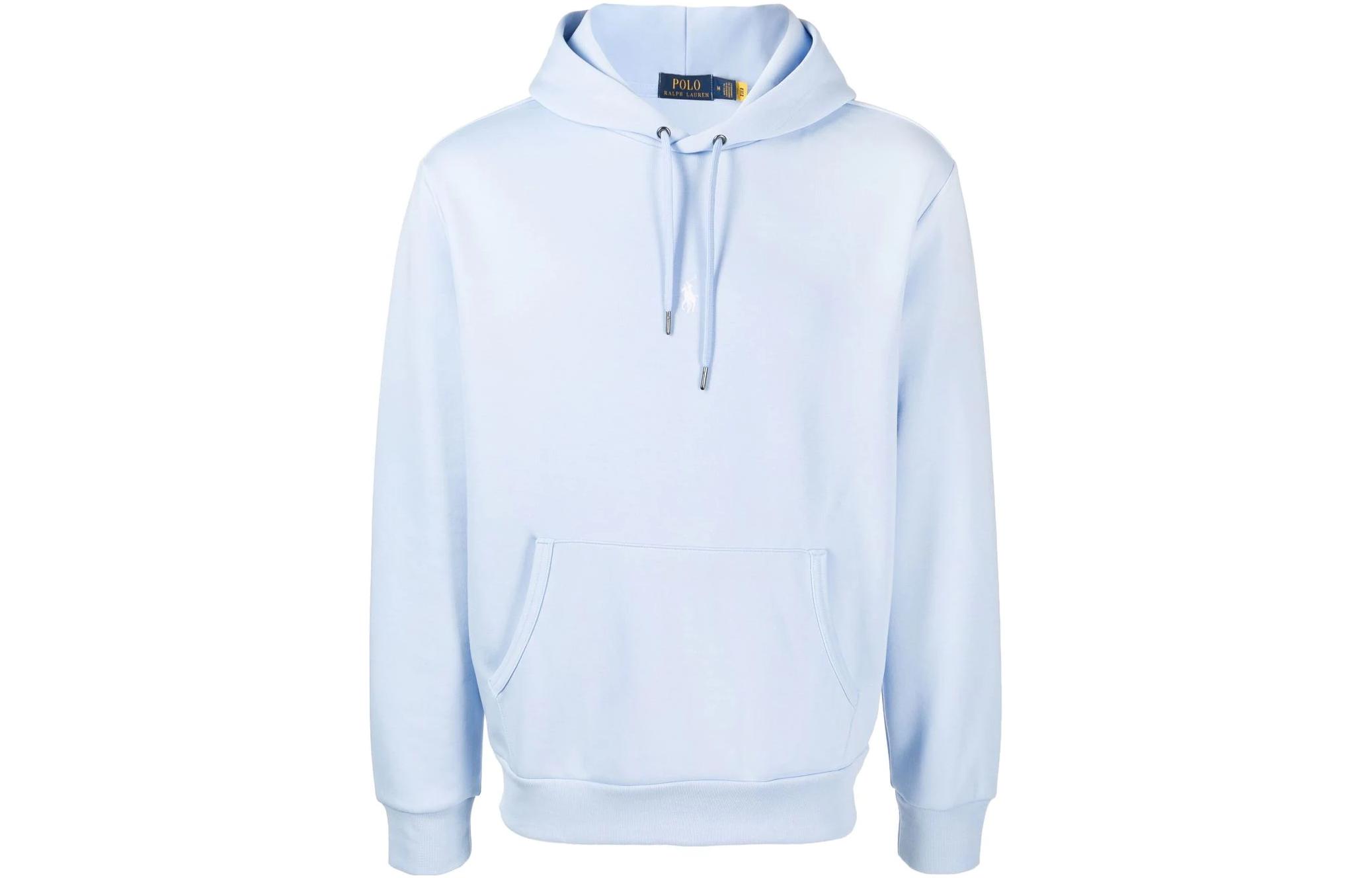 Ralph Lauren SS22 Solid Color Long Sleeve Hoodie Blue 710839047-011