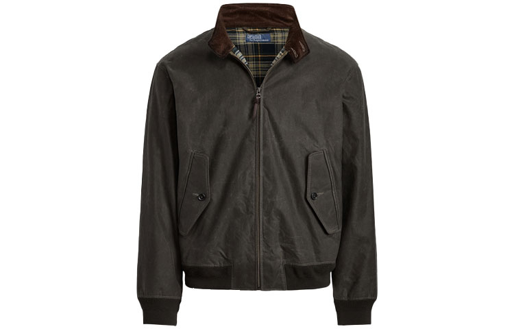 Ralph Lauren SS22 Solid Color Polo Collar Zip Jacket Green MNPOOTW16020744-300