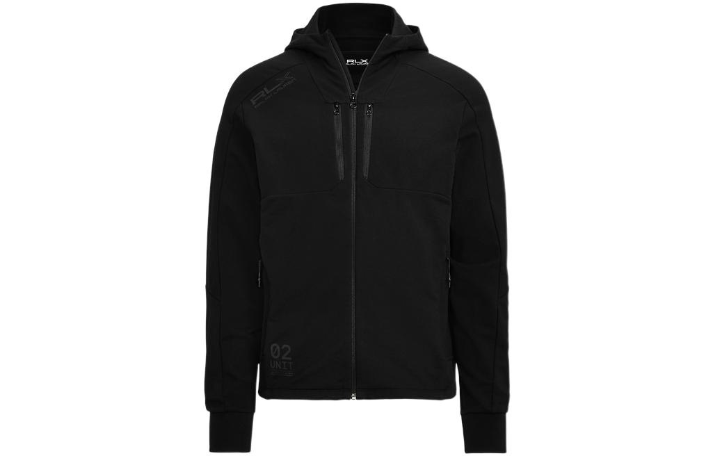 Ralph Lauren SS22 Solid Color Zip-Up Sweatshirt Black MNRXKNI16820018-001