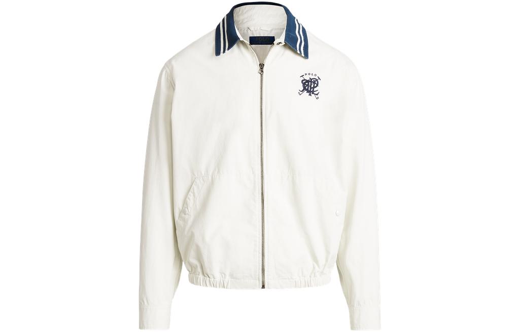 Ralph Lauren SS22 Solid Cotton Jacket White Mens MNPOOTW16020832