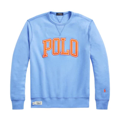 Ralph Lauren SS22 Solid Logo Pullover Sweatshirt Blue MNPOKNI16821821-430
