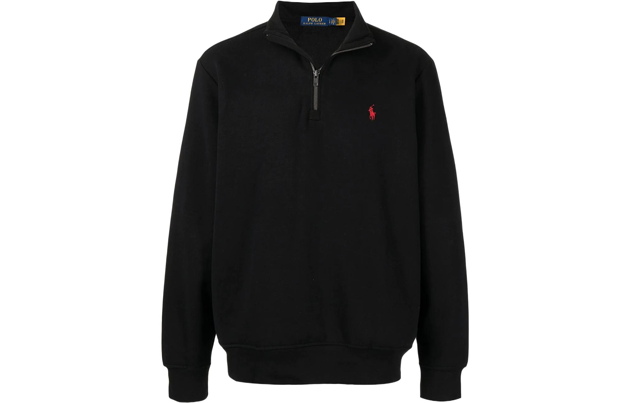 Ralph Lauren SS22 Solid Pullover Sweatshirt Men’s Black 710849720001