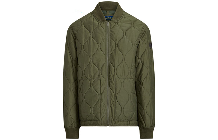 Ralph Lauren SS22 Solid Quilted Bomber Jacket Green MNPOOTW16020760-300
