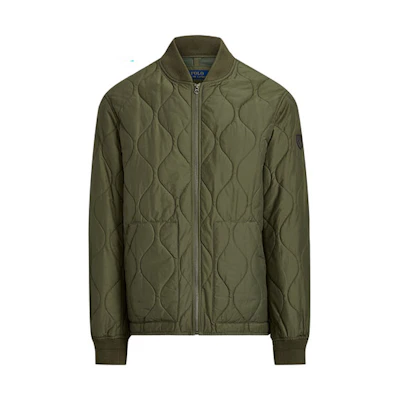 Ralph Lauren SS22 Solid Quilted Bomber Jacket Green MNPOOTW16020760-300