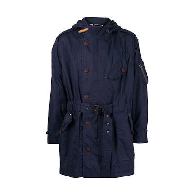 Ralph Lauren SS22 Solid Tie-Waist Loose-Fit Navy Jacket 710862033001navy-410