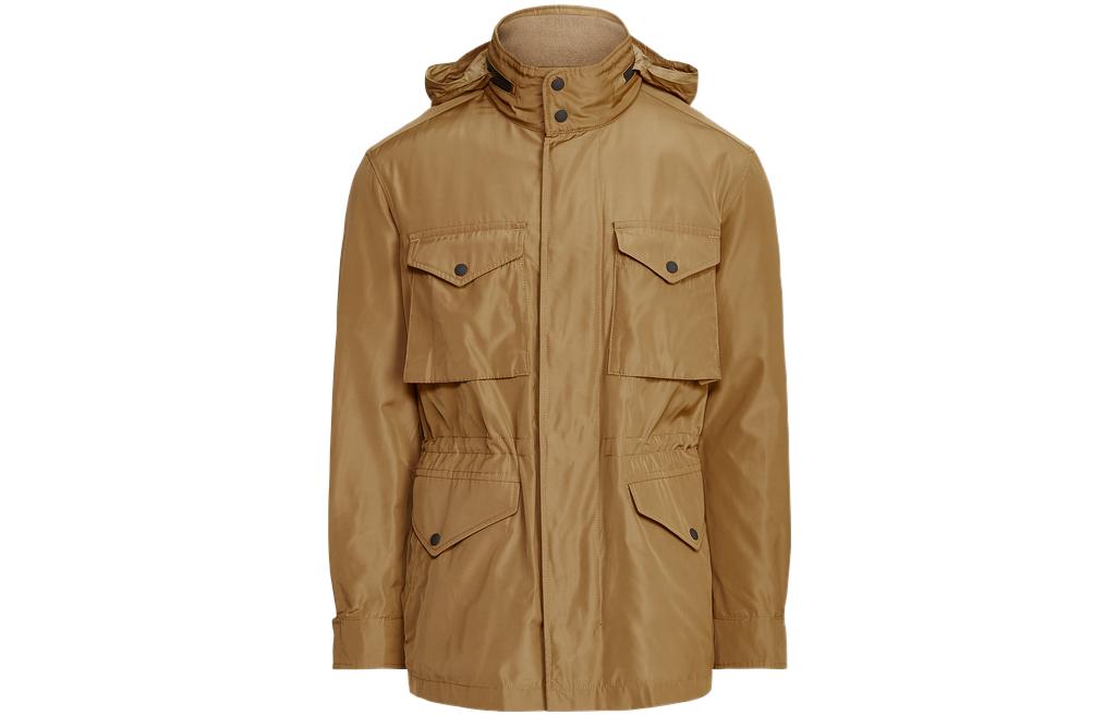 Ralph Lauren SS22 Solid Zip-Up Jacket Brown MNPOOTW16020763