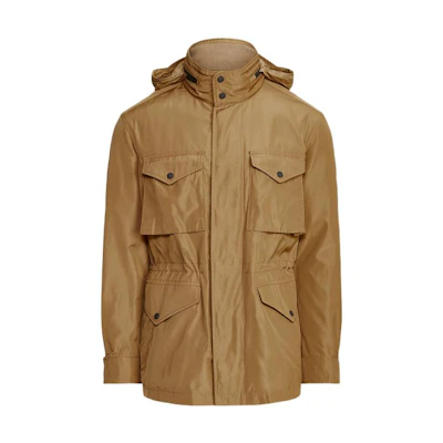 Ralph Lauren SS22 Solid Zip-Up Jacket Brown MNPOOTW16020763