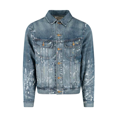 Ralph Lauren SS22 Splatter Gradient Denim Jacket Blue - 710873902-001