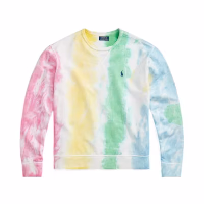 Ralph Lauren SS22 Tie-Dye Velour Sweatshirt Multicolor MNPOKNI16821800-999