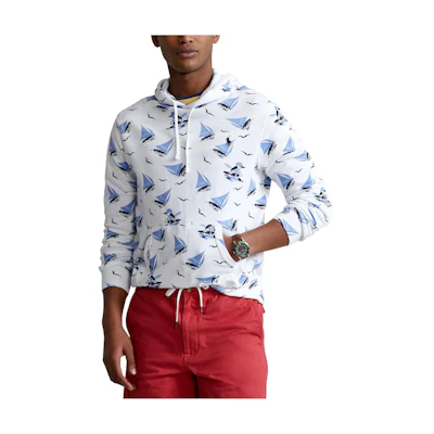 Ralph Lauren SS22 White Long Sleeve Pullover Sweatshirt 710860596001