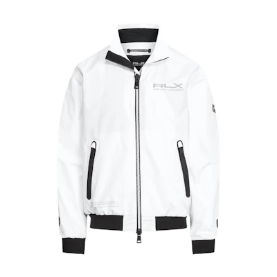 Ralph Lauren SS22 White Stand-Collar Zip Jacket MNRXOTW16020055-100
