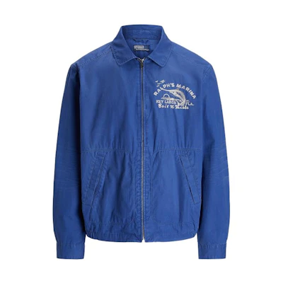 Ralph Lauren SS23 Alphabet Print Zip Jacket Blue MNPOOTW16021126-400