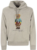 Ralph Lauren SS23 Bear Logo Print Pullover Hoodie Gray 710853309-021 Ralph Lauren SS23 Bear Logo Print Pullover Hoodie Gray 710853309-021