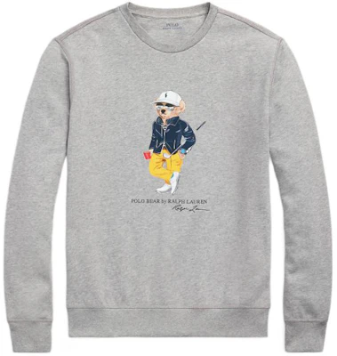 ラルフローレン SS23 ベアプリント クルーネックスウェットシャツ グレー MNPOKNI16822800-020 Order ラルフローレン SS23 ベアプリント クルーネックスウェットシャツ グレー MNPOKNI16822800-020