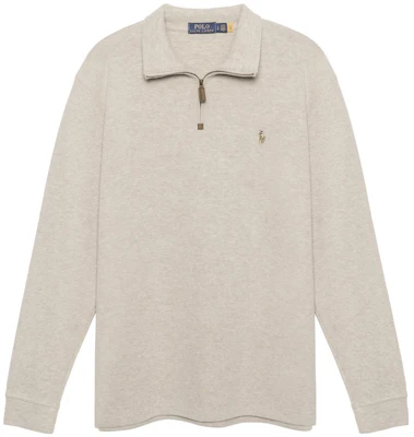 랄프 로렌 SS23 베이지 하프집 로고 자수 스웻셔츠 710857073-007 Order 랄프 로렌 SS23 베이지 하프집 로고 자수 스웻셔츠 710857073-007