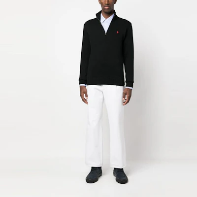 ラルフローレン SS23 ブラック ハーフジップ ロゴ刺繍スウェットシャツ 710859939003-003 Lookbook ラルフローレン SS23 ブラック ハーフジップ ロゴ刺繍スウェットシャツ 710859939003-003