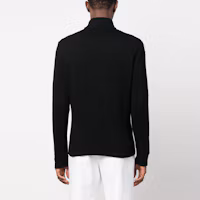 Shop Ralph Lauren SS23 黑色半拉鍊刺繡Logo運動衫 710859939003-003