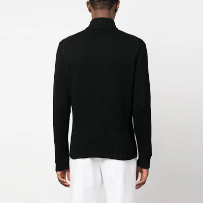 ラルフローレン SS23 ブラック ハーフジップ ロゴ刺繍スウェットシャツ 710859939003-003 Shop ラルフローレン SS23 ブラック ハーフジップ ロゴ刺繍スウェットシャツ 710859939003-003