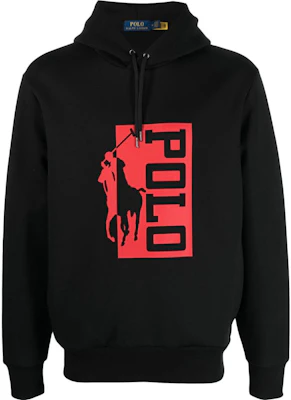 ラルフローレン SS23 ブラックフーディー ロゴグラフィックプリント 710909595-001 Buy ラルフローレン SS23 ブラックフーディー ロゴグラフィックプリント 710909595-001