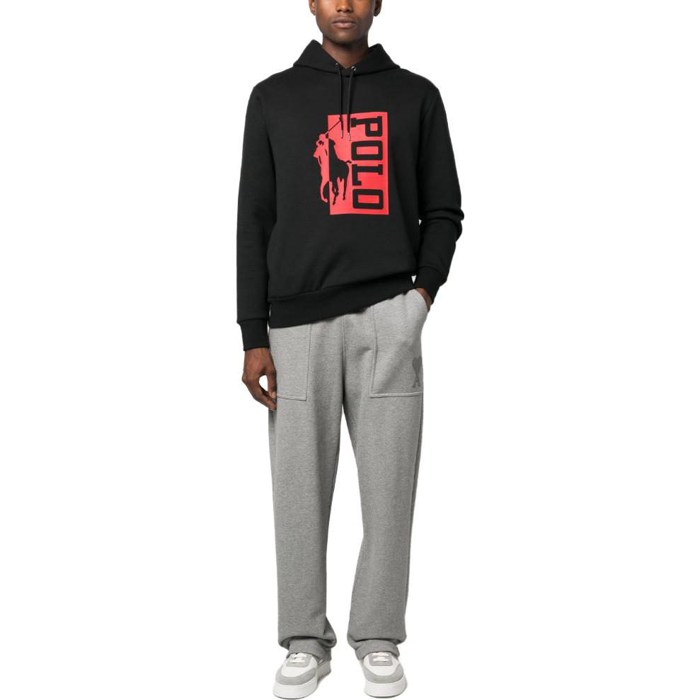 Lookbook ラルフローレン SS23 ブラックフーディー ロゴグラフィックプリント 710909595-001