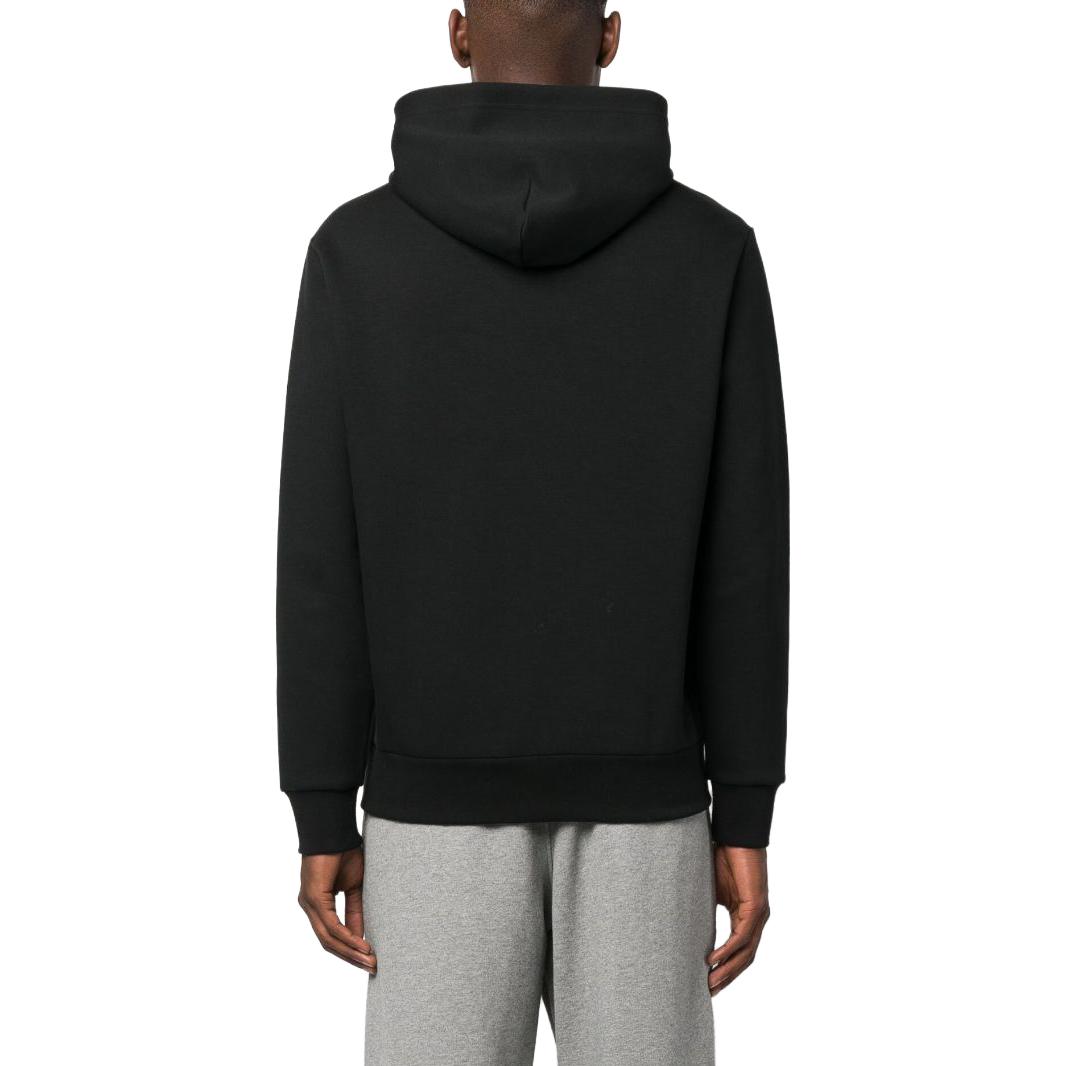 Shop ラルフローレン SS23 ブラックフーディー ロゴグラフィックプリント 710909595-001