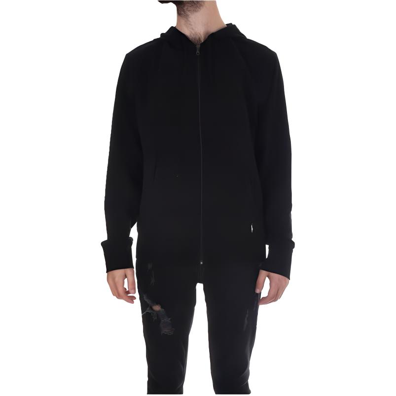 Ralph Lauren SS23 Black Zip-Up Hoodie with Embroidered Logo 714899623-003