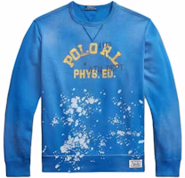 Ralph Lauren SS23 Blue Crewneck Sweatshirt with Letter Print 710905373-001 Ralph Lauren SS23 Blue Crewneck Sweatshirt with Letter Print 710905373-001