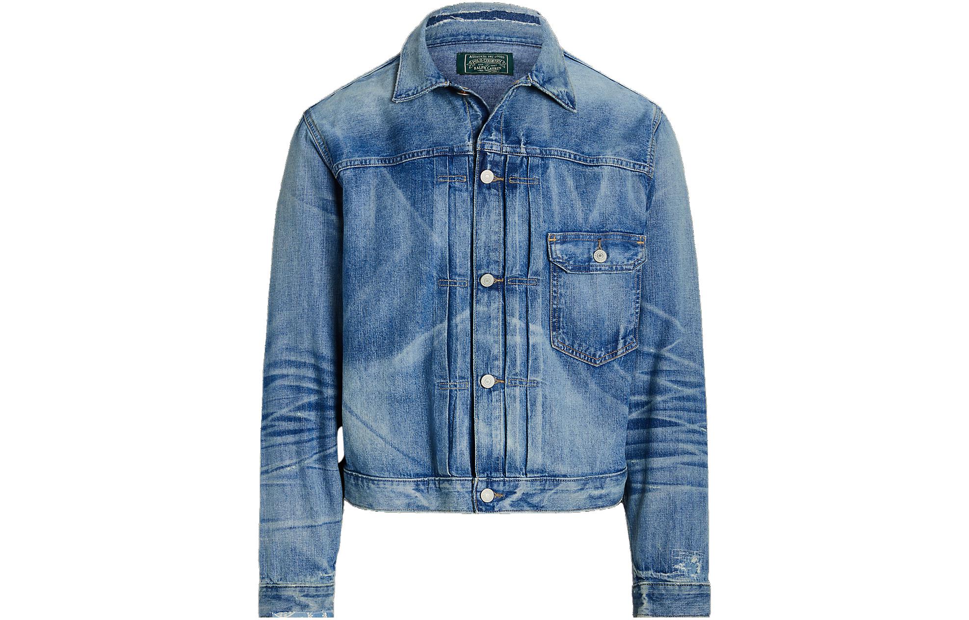Ralph Lauren SS23 Blue Denim Jacket with Single-Breasted Collar MNPOOTW16021106-400