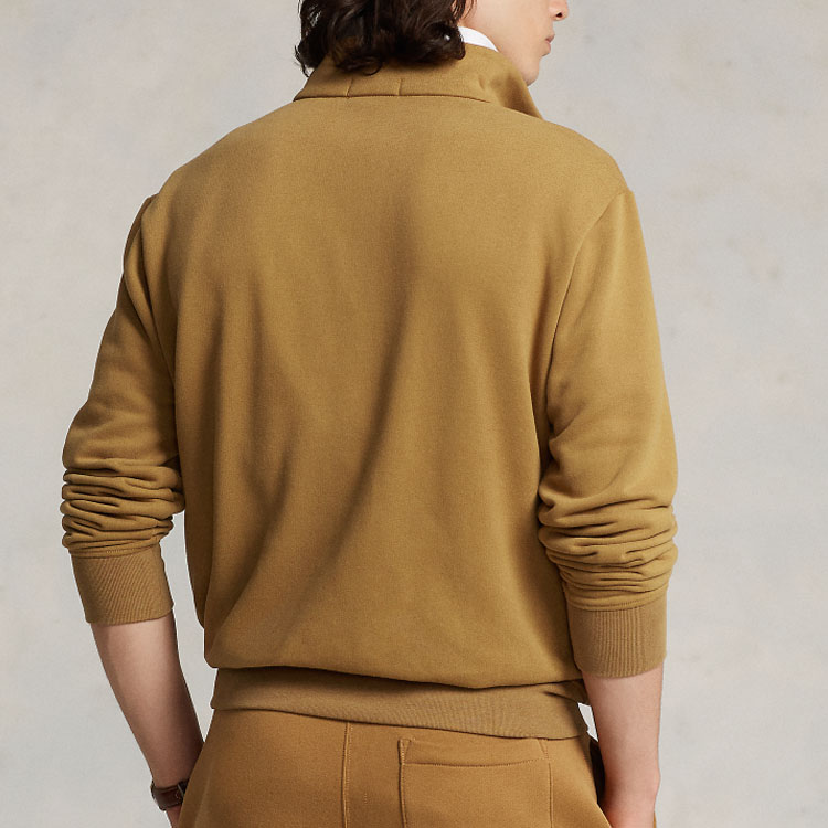 Ralph Lauren SS23 Brown Half-Zip Logo Embroidered Sweatshirt Menswear MNPOKNI16822723-250 圖 5
