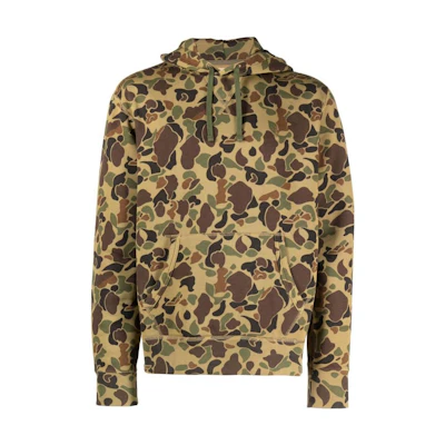 Ralph Lauren SS23 Camo Print Drawstring Hoodie Khaki - 710890972-001