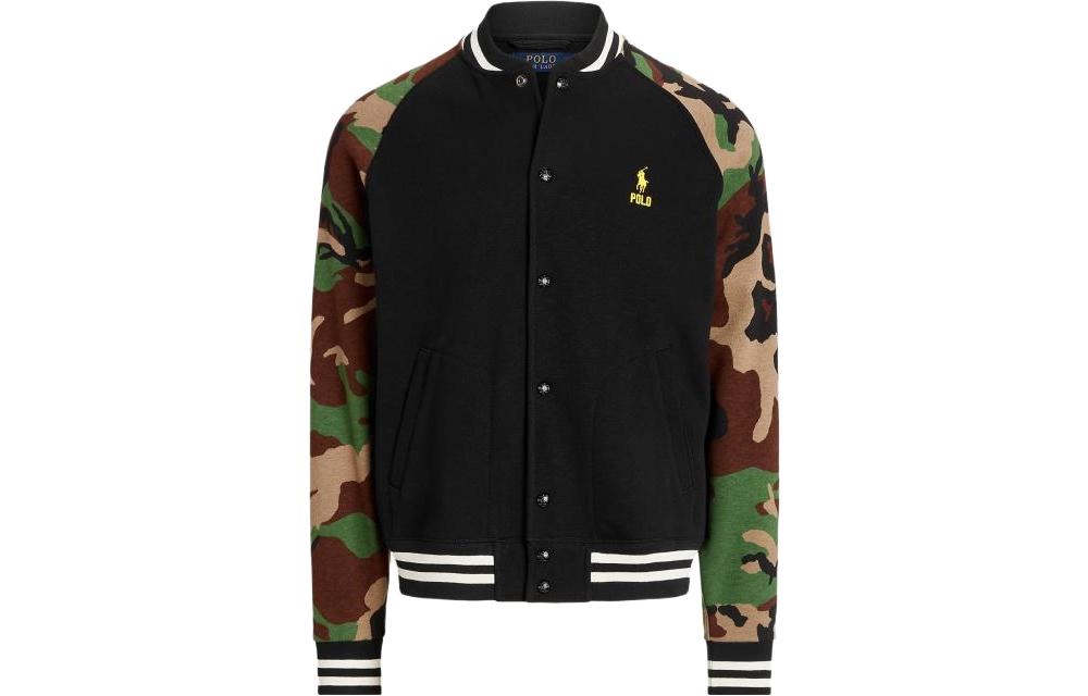 Ralph Lauren SS23 Camo Zip-Up Jacket Men’s Black 710890934-001