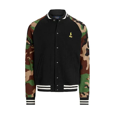 Ralph Lauren SS23 Camo Zip-Up Jacket Men’s Black 710890934-001