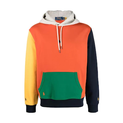 Ralph Lauren SS23 Color-Block Logo Embroidered Hoodie 710881505-001